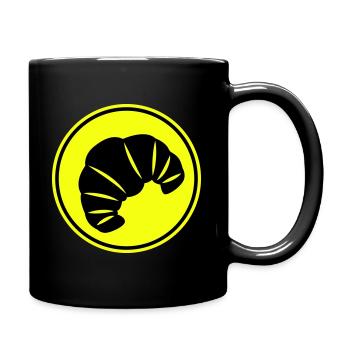 Croissant icon - Full Colour Mug - black - Right