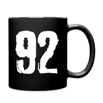92 number jersey - Full Colour Mug - black - Right