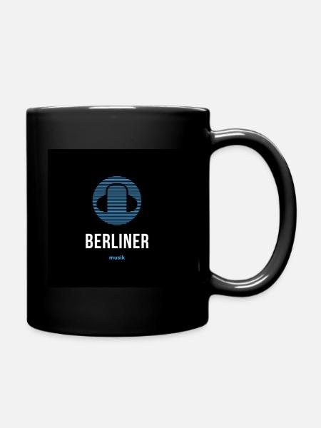Elegant Monogram Logo Minimalist Schwarz - Tasse einfarbig - Schwarz
