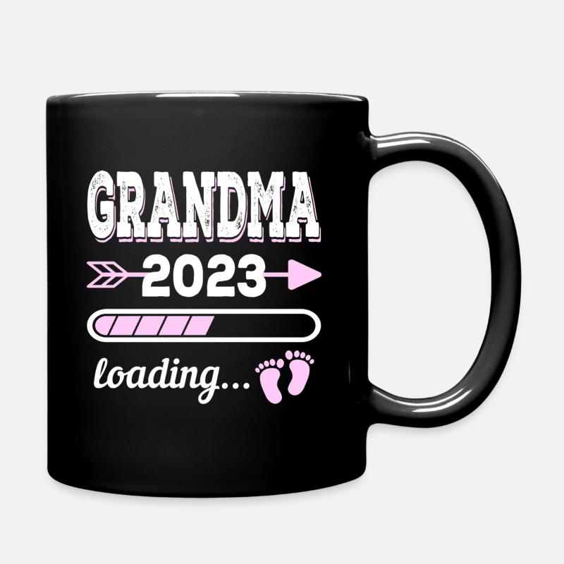 Cadeau grand-mère 2023 Future grand-mère grands-parents - Mug uni - noir