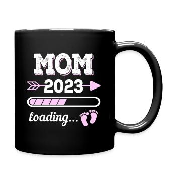 Maman 2023 Future Mère Naissance Grossesse - Mug uni - noir - Droite