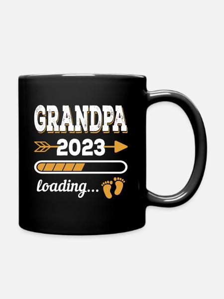 Grand-père 2023 Futur grand-père - Mug uni - noir