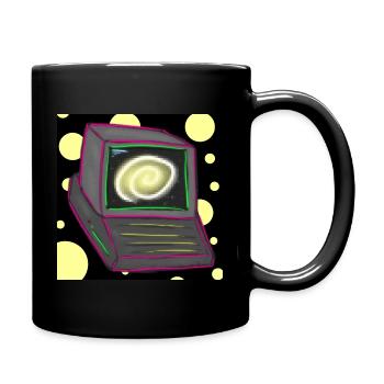 retro pc - Full Colour Mug - black - Right
