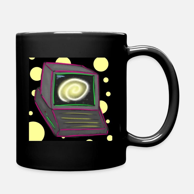 retro pc - Tasse einfarbig - Schwarz