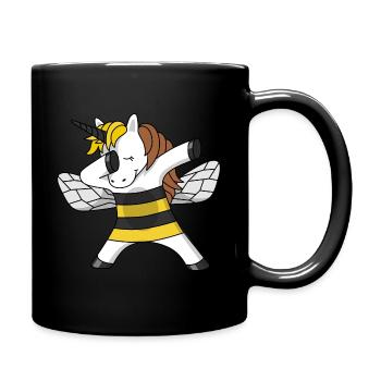 Abeille Licorne licorne abeille Apiculteur dabbing dab - Mug uni - noir - Droite
