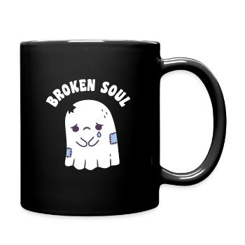 Triste fantôme âme brisée - Mug uni - noir - Droite