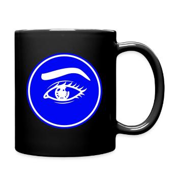 Symbole de l’œil - Mug uni - noir - Droite