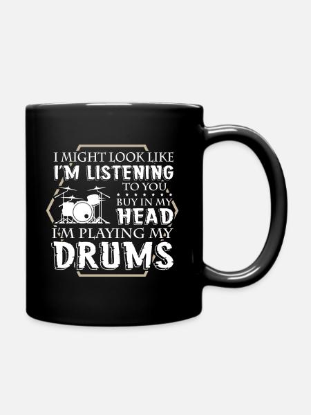 Drummer - Tasse einfarbig - Schwarz