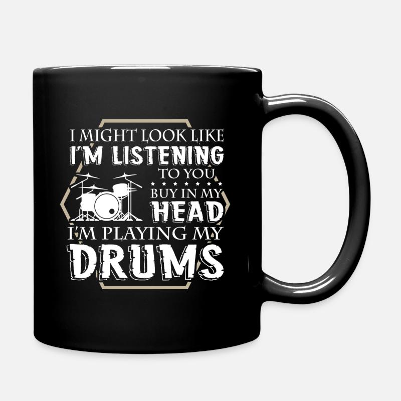 Drummer - Tasse einfarbig - Schwarz