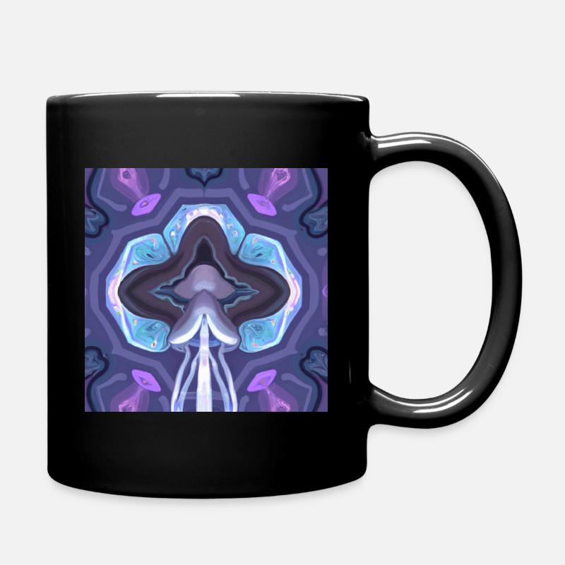 Psychedelic Jellyfish 2 - Tasse einfarbig - Schwarz