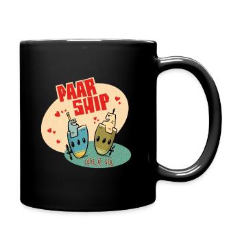 Paar Ship - Love at Sea - Tasse einfarbig - Schwarz - Rechts