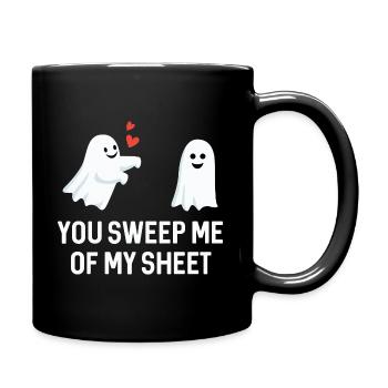 Tu me balaies de mon drap - Mug uni - noir - Droite