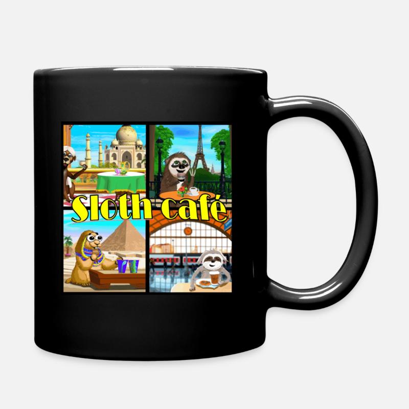 Café paresseux - Mug uni - noir