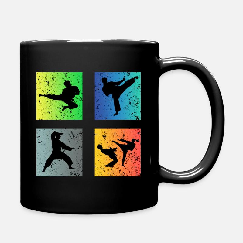 Karate - Tasse einfarbig - Schwarz