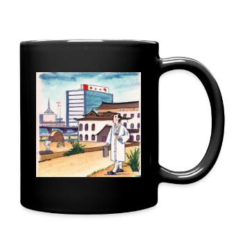 Doctor visiting Mannheim - Tasse einfarbig - Schwarz - Rechts