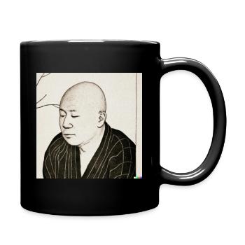 Portrait Erich Kästner - Tasse einfarbig - Schwarz - Rechts