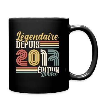 Légendaire Depuis 2017 - Mug uni - noir - Droite