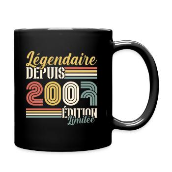 Légendaire Depuis 2007 - Mug uni - noir - Droite