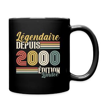 Légendaire Depuis 2000 - Mug uni - noir - Droite