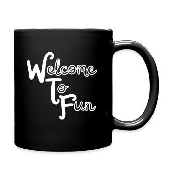 WTF - Welcome To Fun - Full Colour Mug - black - Right