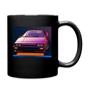 synthwave sport car 5 - Mug uni - noir - Droite
