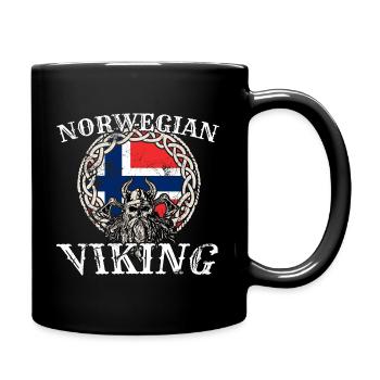 Viking norvégien Drapeau de la Norvège Proud Viking - Mug uni - noir - Droite