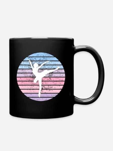 sunset ballett 2 - Tasse einfarbig - Schwarz