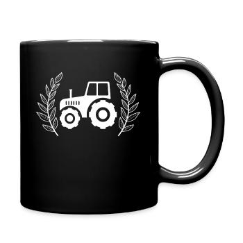 Traktor - Tasse einfarbig - Schwarz - Rechts