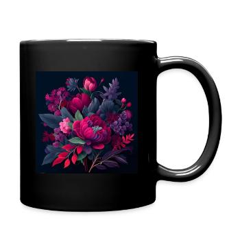 Viva Magenta Bouquet - Full Colour Mug - black - Right