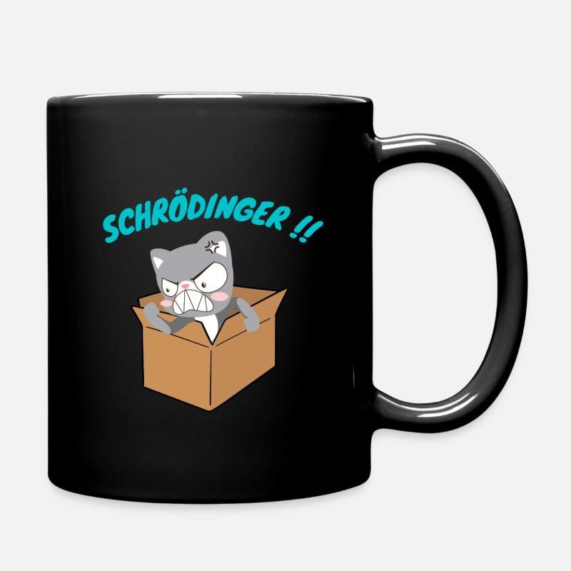 Le chat de schrödinger - Mug uni - noir