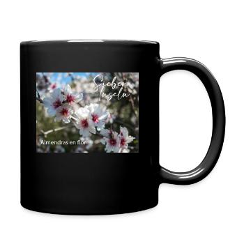 Almendras en flor - Mandelblüte auf Teneriffa - Tasse einfarbig - Schwarz - Rechts