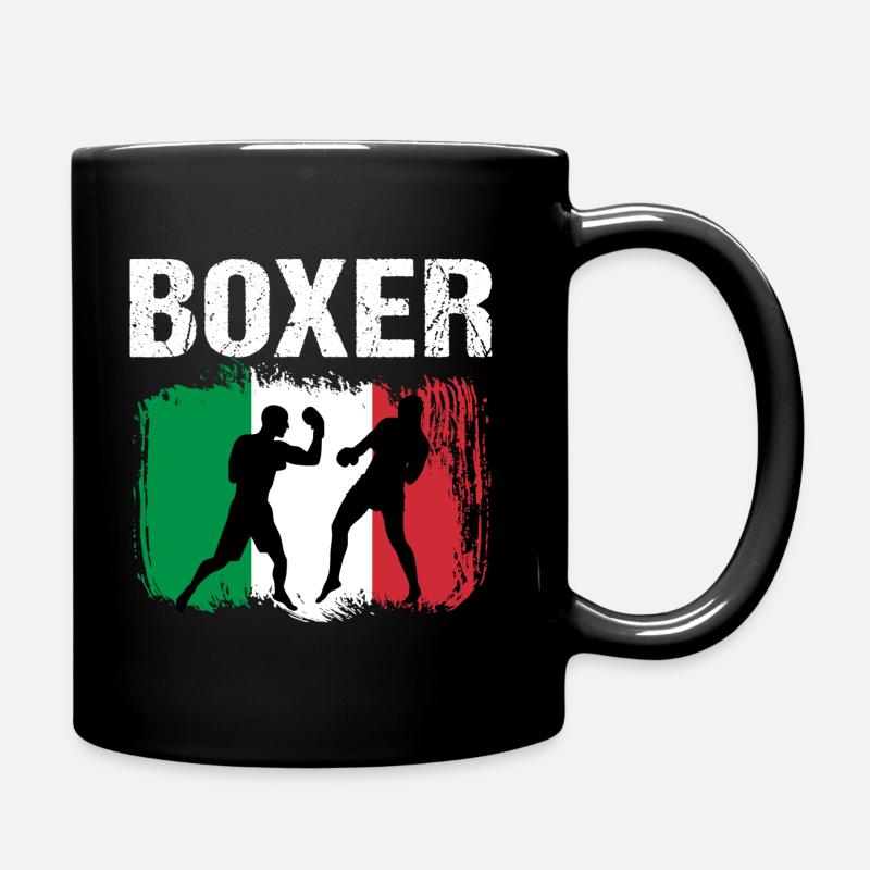 Boxen Italien Boxer - Tasse einfarbig - Schwarz