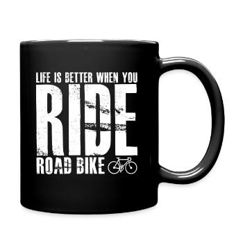 Ride Road Bike - Tasse einfarbig - Schwarz - Rechts