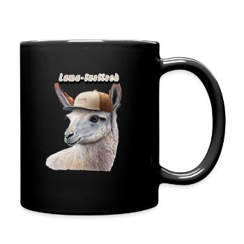 Lama-tastisch - Tasse einfarbig - Schwarz - Rechts