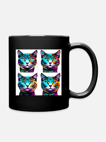 Chatons funky - Mug uni - noir