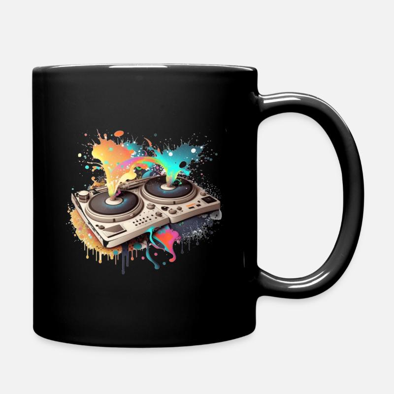 TurnTable DJ 1 - Tasse einfarbig - Schwarz