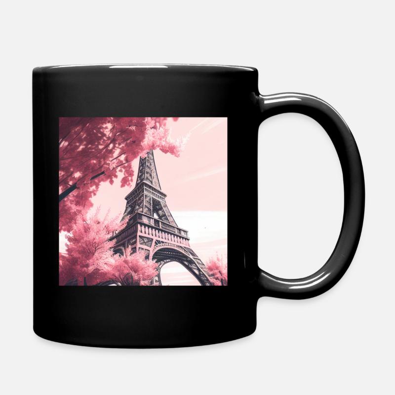 Paris en rose - Mug uni - noir