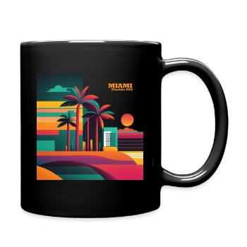 Miami, the city of all possibilities - Full Colour Mug - black - Right