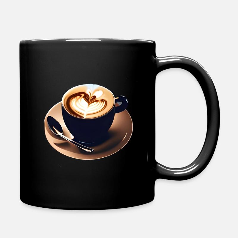 Kaffee Tasse - Tasse einfarbig - Schwarz