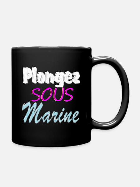 Plongée sous-marine - Mug uni - noir