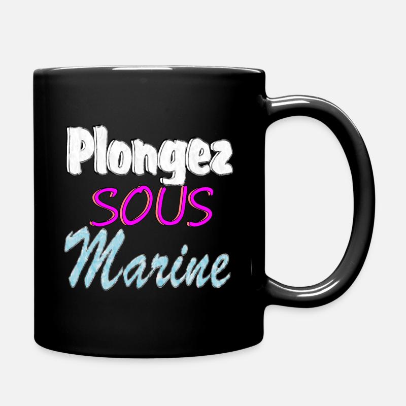 Plongée sous-marine - Mug uni - noir