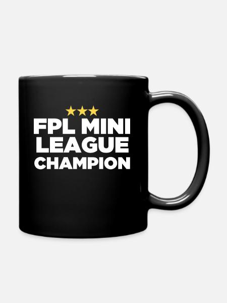 FPL League Champion (3 Stars) - Full Colour Mug - black