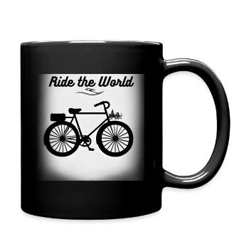 Ride the world - Full Colour Mug - black - Right