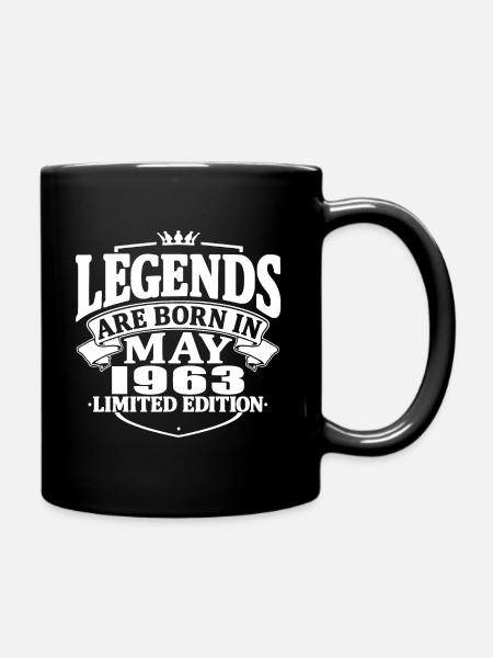 Legenden werden im Mai 1963 geboren - 60 Jahre alt - Tasse einfarbig - Schwarz