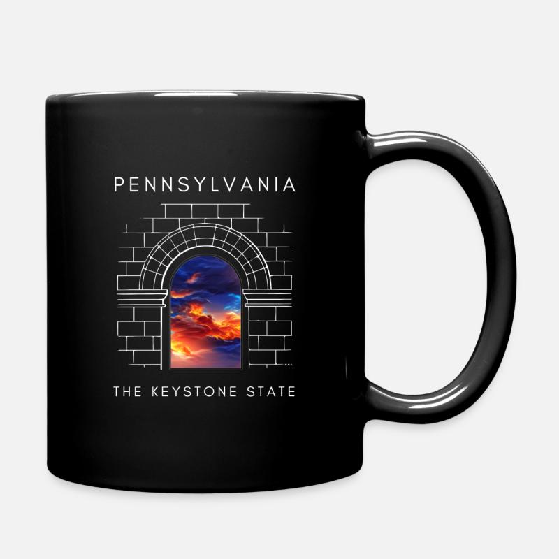 Pennsylvania - The Keystone State - Tasse einfarbig - Schwarz