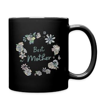 Best Mother/ Meilleur Maman - Full Colour Mug - black - Right
