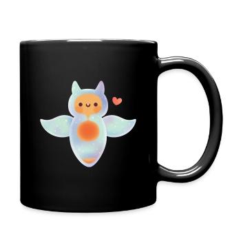 Niedlicher Seeengel - Tasse einfarbig - Schwarz - Rechts