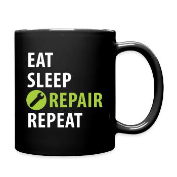 Assembler, builder, craftsman - Full Colour Mug - black - Right