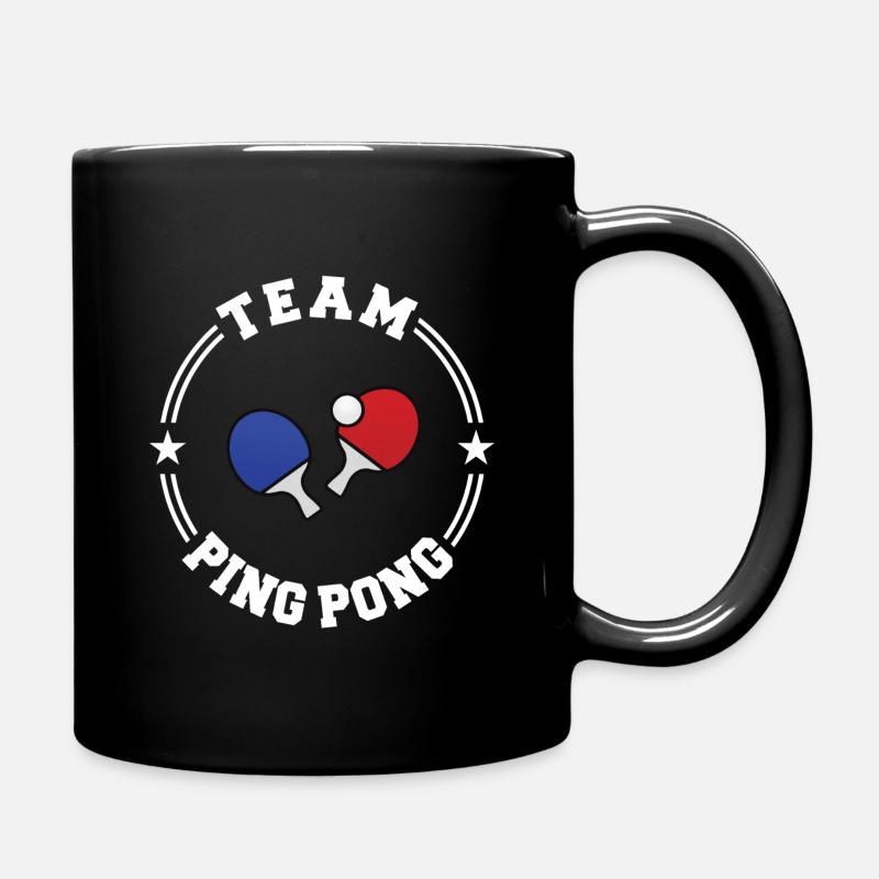 TEAM PING PONG College Round W - Full Colour Mug - black