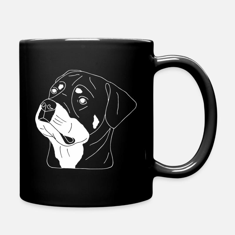 Rottweiler - Tasse einfarbig - Schwarz